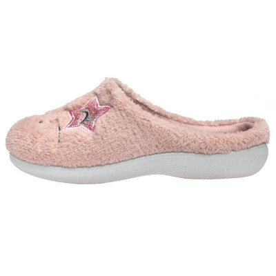 Papuci de casa dama, din textil, marca Inblu, EC85-023-C5-89, roze foto
