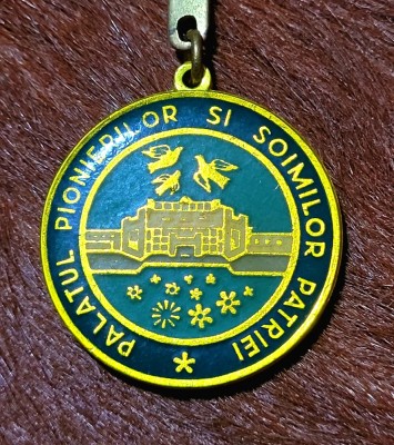 Insigna / breloc Palatul Pionierilor si Soimilor Patriei RAR foto