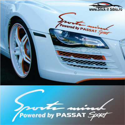 Sticker Far-Sports Mind-Volkswagen Passat &amp;ndash; Stickere Auto foto