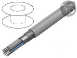 Cablu bandă rotund 1,27mm Cu 14x28AWG PVC gri