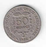 Moneda 50 francs 1976 - Statele africii de Vest