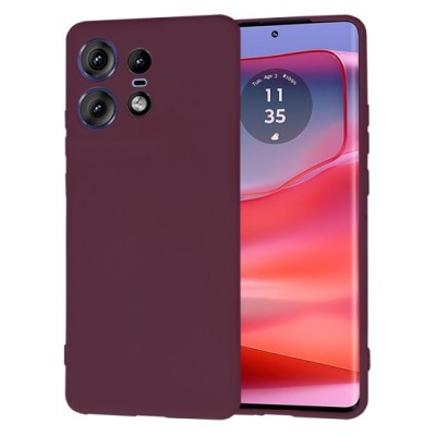 Husa pentru Motorola Edge 50 Pro - Techsuit SoftFlex - Plum Red foto