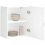 Dulap bucatarie suspendat Gossi Kalmar alb, 50x31x60 cm, lemn prelucrat, depozitare, rafturi, rezistent umiditate