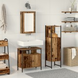 VidaXL Set de mobilă pentru baie 3 piese Lemn vechi Lemn prelucrat