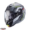 Casca modulabila pentru scuter - motocicleta (flip-up) Caberg model Duke Evo Move L1 SV gun metal (titanium)/negru/galben fluor mat Pinlock ready &ndash; le