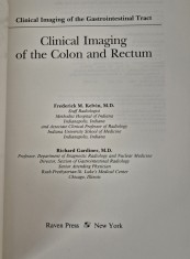 Medicina Radiologie Frederick M Kelvin Clinical imaging of the colon and rectum