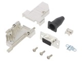 Conector D-Sub HD 15-Pin Mamă Unghi 45&deg; Lipire Gold