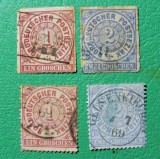 Germania 1869 - Confederatia Germana a Nordului, Fara Filigran Stampilate, (Val. de 1 si 2 groschen) (T180)