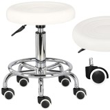 Taburet cosmetic taburet rotund pentru frizer taburet alb