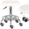 Taburet cosmetic taburet rotund pentru frizer taburet alb