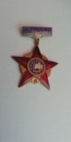 QW9 L 44 - Insigna - tematica comunism - Fruntas in intrecerea socialista - 1969, Romania de la 1950