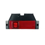 4 LED Lampa de pozitie a lampii Joc Clearance 12 / 24V remorca camion Rosu