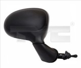 Oglinda exterioara dreapta TYC Daewoo Matiz M100 M150 192005, reglaj manual prin cablu, sticla convexa, carcasa neagra, omologare ECE, OE 96323345S