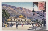 bnk cp Monte Carlo - Piata Cazinoului si Cafe de Paris - circulata 1927