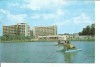 #carte postala-CONSTANTA-Jupiter-Cu hidrobicicleta pe lacul Tismana