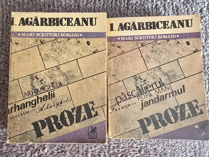 I Agarbiceanu - Proze (3 volume), 1986, 448+604+444 pagini, stare buna
