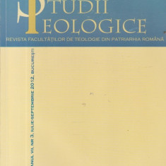 Studii teologice - Revista Facultatilor Teologice din Patriarhia Romana, Nr. 3, Iulie-Septembrie 2012