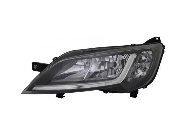 Far Citroen Jumper, 06.2014-, Fiat Ducato, 06.2014-, Peugeot Boxer, 06.2014-, partea Stanga, tip bec H7+H7+W21/5W+WY21W; electric; negru; cu motor, D