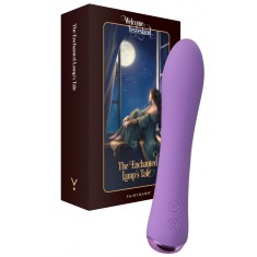 Vibrator WowGenie FairyGasm, 9 Moduri Vibratii, Functie Incalzire, Silicon, USB, IPX7, Mov, 17.5 cm