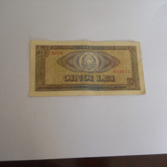 Bancnote Romania - 5 lei 1966 seria B.0191843872