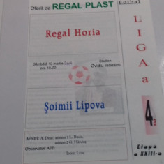 program Regal Horia - Soimii Lipova