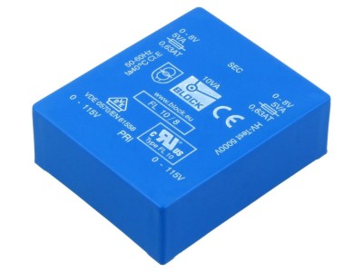 Transformator PCB &amp;icirc;ncapsulat 10VA, 8V foto