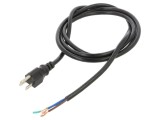 Cablu de Alimentare NEMA 5-15 3x18AWG 2m Negru 10A