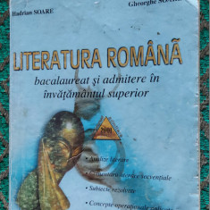 LITERATURA ROMANA BACALAUREAT SI ADMITERE IN INVATAMANTUL SUPERIOR SOARE
