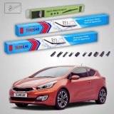 Cumpara ieftin Ștergătoare Kia Pro Ceed II JD 2013-prezent | Set Față și Spate Flat Premium &ndash; TeamCar&reg;
