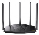 Router Wireless Tenda RX12 Pro, Wi-Fi 6, Dual-band, AX3000, 5 antene externe, 4 porturi (Negru)