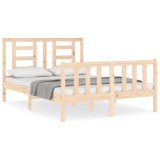 Cumpara ieftin Cadru de pat fara saltea, 120x200 cm, lemn masiv pin