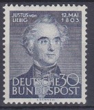 DB1 Germania 1953 Justus Liebig Chimie 150 Ani de la Nastere 1 v. MNH