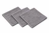 Cumpara ieftin Set 3 lavete microfibra gri 30 x 30 cm pentru curatare, absorbante