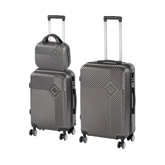 TraveLux Pro XV gurul&oacute;s bőr&ouml;nd szett sz&uuml;rke