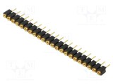 Conector şiruri pini soclu mamă 1x22 PIN 2,54mm THT FISCHER ELEKTRONIK