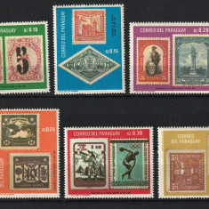 Paraguay, 1968 | Aniversare 100 de ani de timbru poştal - Istorie | MNH | aph