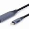 CABLU video GEMBIRD, adaptor USB 3.0 Type-C (T) la DisplayPort (T), 1.8m, rezolutie maxima 4K UHD (3840 x 2160) la 60 Hz, negru, &quot;CC-USB3C-DPF-01-6&quot; (