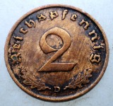 2.797 GERMANIA 2 REICHSPFENNIG 1936 D RARA