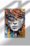 mxm_graffiti_3|Street Art Poster, Vibrant Graffiti Portrait, Frameless Modern Canvas, Urban Vibe 2025 | A4 (21 x 29.7 cm) - mxm_graffiti_3