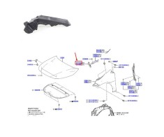 Suport aripa fata TOYOTA COROLLA (E210), 07.2018- model Hatchback, partea dreapta, original,