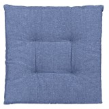 Pernă decorativă pentru scaun, 40x40 cm, albastră, cu șireturi, CMCLASS