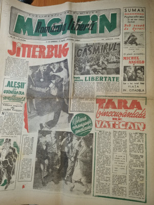 romania libera magazin 23 aprilie 1948-moda,fotbal,pagina copiilor foto