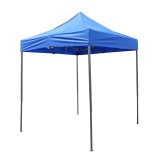 Cort pavilion pliabil 2x2m albastru impermeabil, inaltime reglabila, cadru metalic Breckner Germany