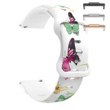 Cumpara ieftin Curea silicon, compatibila Huawei Watch Fit 2, VD Very Dream&reg;, Quick Release, Spring Butterfly