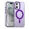 Husa MagSafe pentru Apple iPhone 16 Plus, Techsuit, CandyCase, Mov