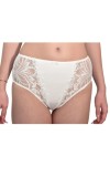 Chilot Dama Clasic Talie Inalta Luan, Microfibra Dantela, Alb XXL. Elegant si Confortabil! 