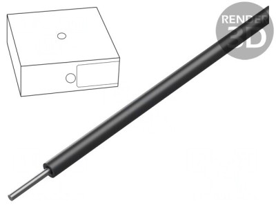 Cablu electric 1x2,5mm2 silicon negru 100m foto