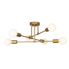 LUSTRA ASTRA CUPRU 6XE27 42W 700X200mm