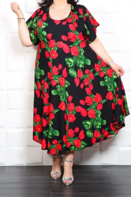 Rochie din Vascoza cod RV 0004 - 60Marimea foto