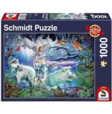 Cumpara ieftin Puzzle Schmidt - Wolves In A Winter Forest, 1000 piese